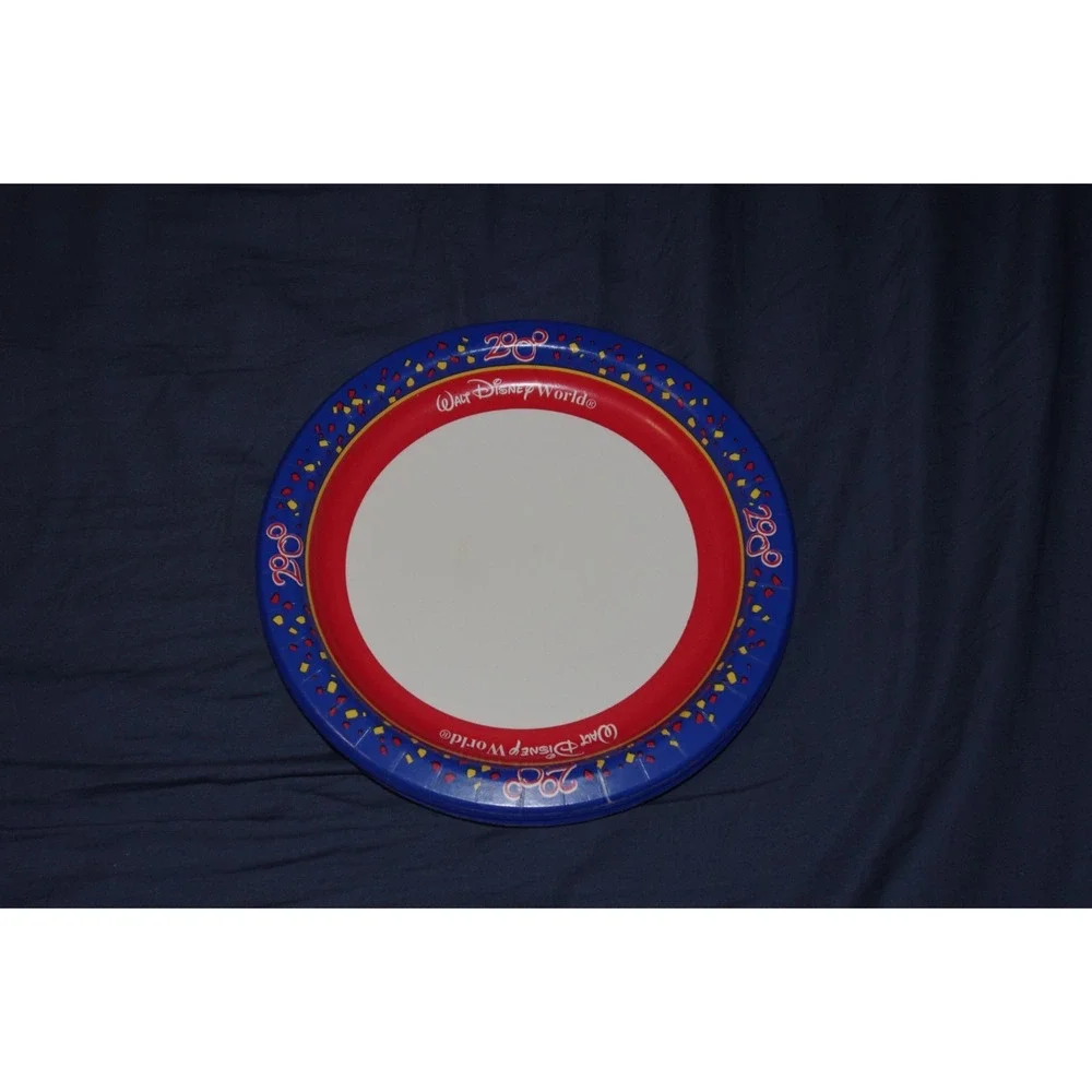 Vintage Walt‎ Disney World 2000 Y2K Millenium Paper Plates lot of 12